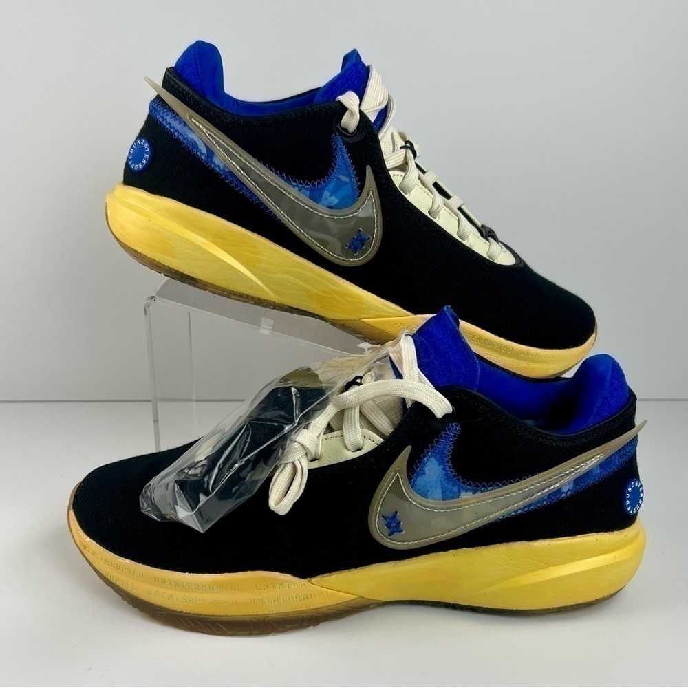 Nike LeBron James 20 XX Uninterrupted Black Blue FN0941-001 Men's 8.5 NEW
